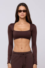 Sheveta Emily Top in Chocolate