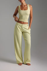 Sheveta The Modern Straight Leg Trousers - Peppermint Tea
