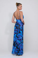 Sheveta Margot Mesh Maxi in Lagoon