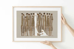 Woman Touches Jesus v2 (Brown) - Digital Download