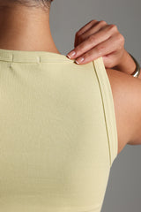 Sheveta Essential Form-Ribbed Tank Top - Peppermint Tea