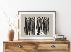 Woman Touches Jesus v2 (Black) - Digital Download