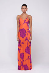 Sheveta Rose Dress in Mandarin