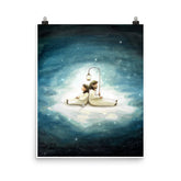 Lean Back (Psalm 4:8) - Poster