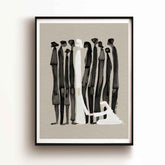 Woman Touches Jesus v2 (Black) - Digital Download