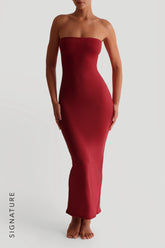 Sheveta Classic Tube Maxi Dress - Pomegranate