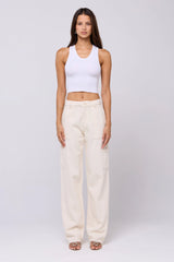 Sheveta Elsa Cargo Pant in Cream