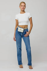 Sheveta Baby Tee Rib in White