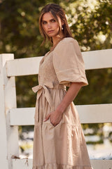 Sheveta Textured Midi Dress