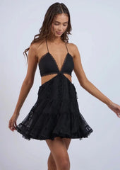 Sheveta Brynn Mini Dress - Black