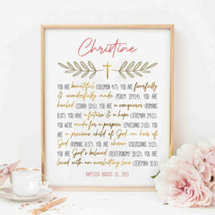 Gold Cross (You are) - Custom Poster