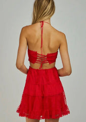 Sheveta Brynn Mini Dress - Red