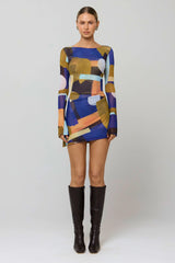 Sheveta Mia Mini Dress in Deco