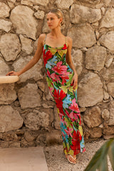 Sheveta Margot Mesh Maxi in Tropicana