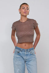 Sheveta Baby Tee Mesh in Tulum