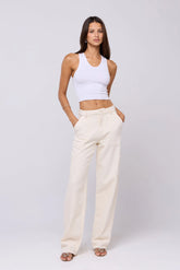 Sheveta Elsa Cargo Pant in Cream