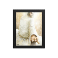 Beside me- Peace (John 14:27) - Framed poster