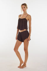 Sheveta Blair Top in Chocolate