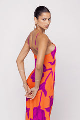 Sheveta Rose Dress in Mandarin