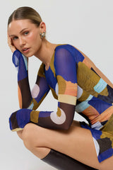 Sheveta Mia Mini Dress in Deco