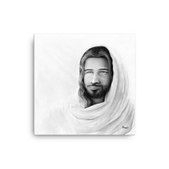 Prince of Peace (Black and White) (Isaiah 9:6) - Canvas