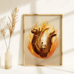Burn - Framed Print