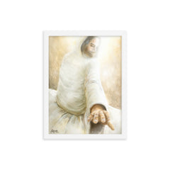 Beside me- Peace (John 14:27) - Framed poster