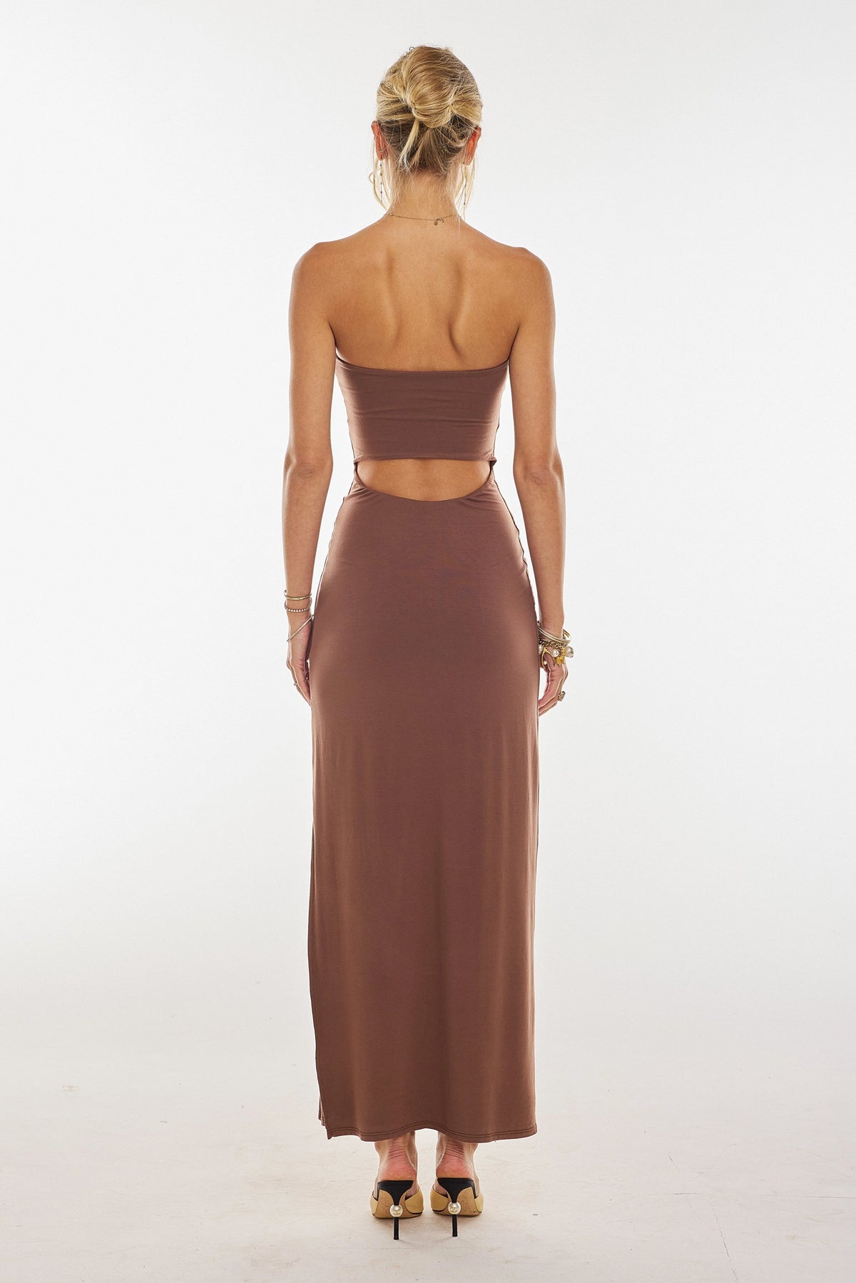 Sheveta Demi Dress in Toffee Knit
