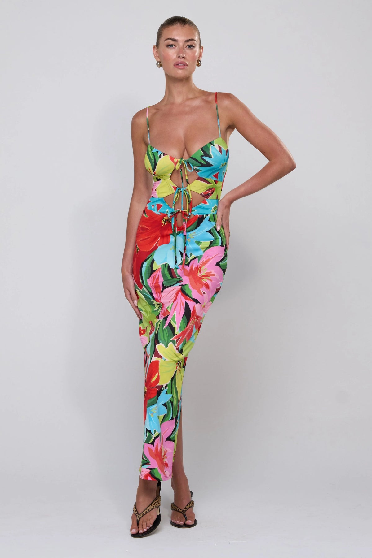 Sheveta Summer Midi in Tropicana