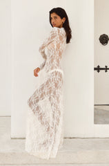 Sheveta Lyon Lace Dress in White Lace