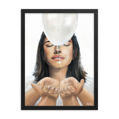 Let go (Psalm 55:22) - Framed poster