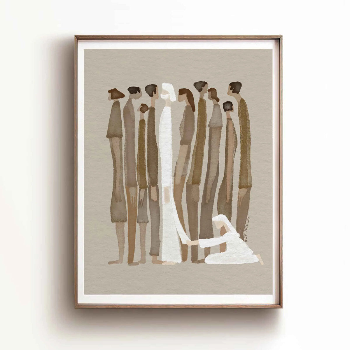 Woman Touches Jesus v2 (Brown) - Digital Download