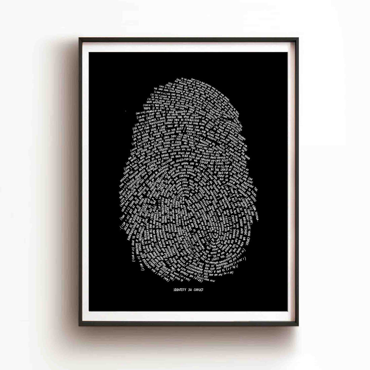 Identity in Christ Thumbprint (Black) - Digital Download