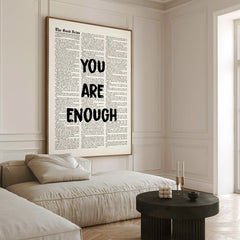 You are Enough - Framed Print
