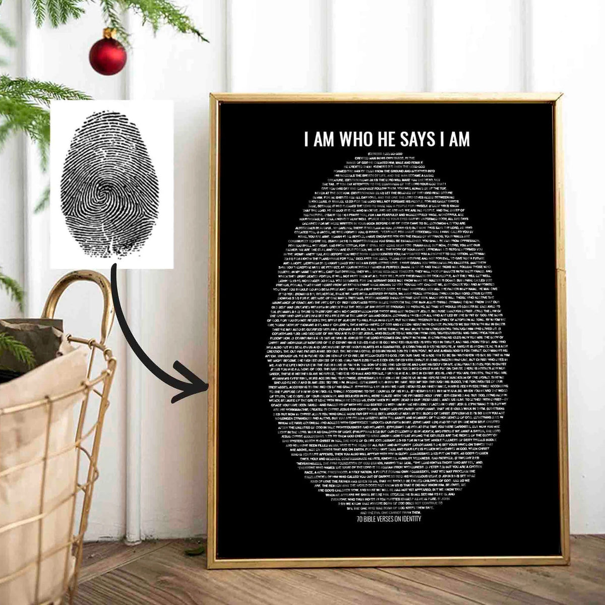 Custom Fingerprint 70 Bible Verses on Identity