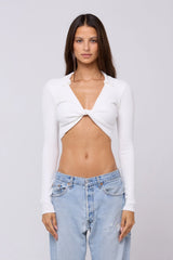 Sheveta Skylar Rib in White