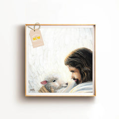 Good Shepherd (Psalm 91:4) - Poster (square)