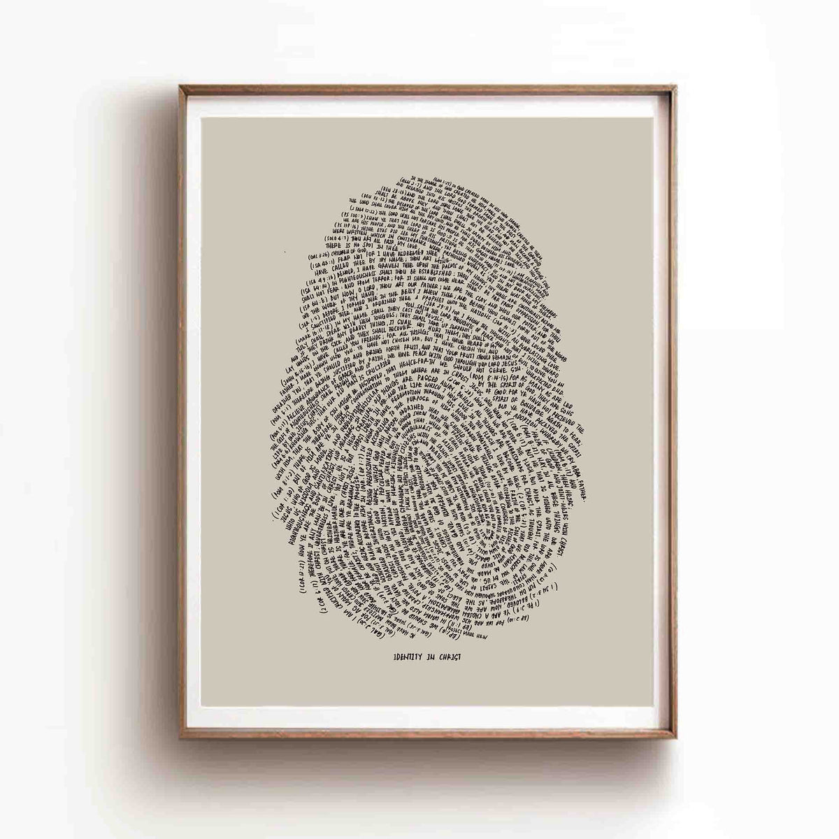 Identity in Christ Thumbprint (Brown) - Digital Download