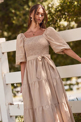 Sheveta Textured Midi Dress
