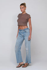 Sheveta Baby Tee Mesh in Tulum
