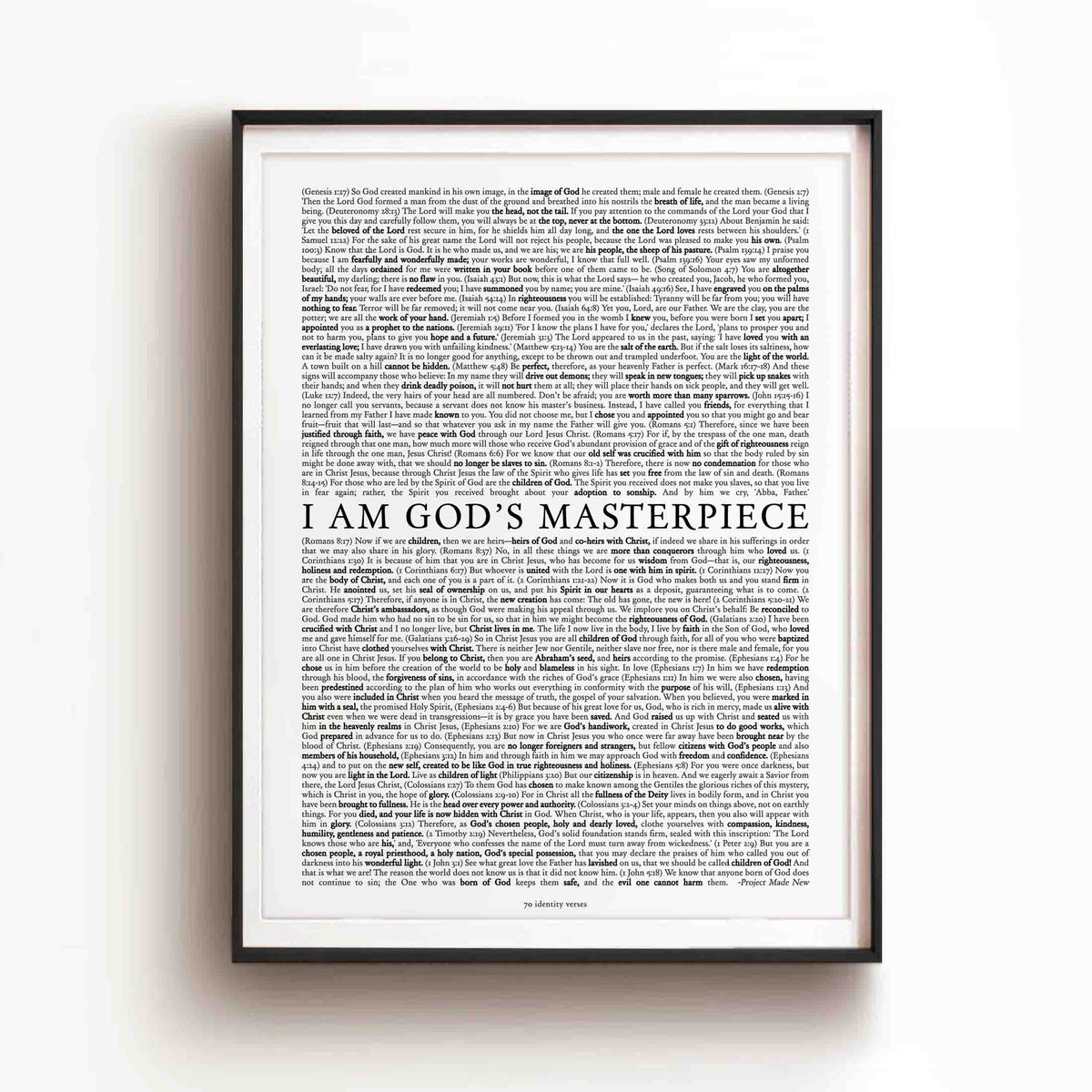 I Am Gods Masterpiece (White) - Digital Download
