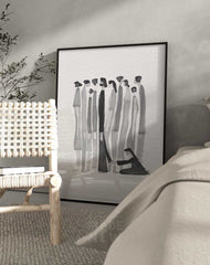 Woman Touches Jesus v2 (BNW) - Digital Download