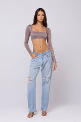 Sheveta Emily Knit Top Taupe