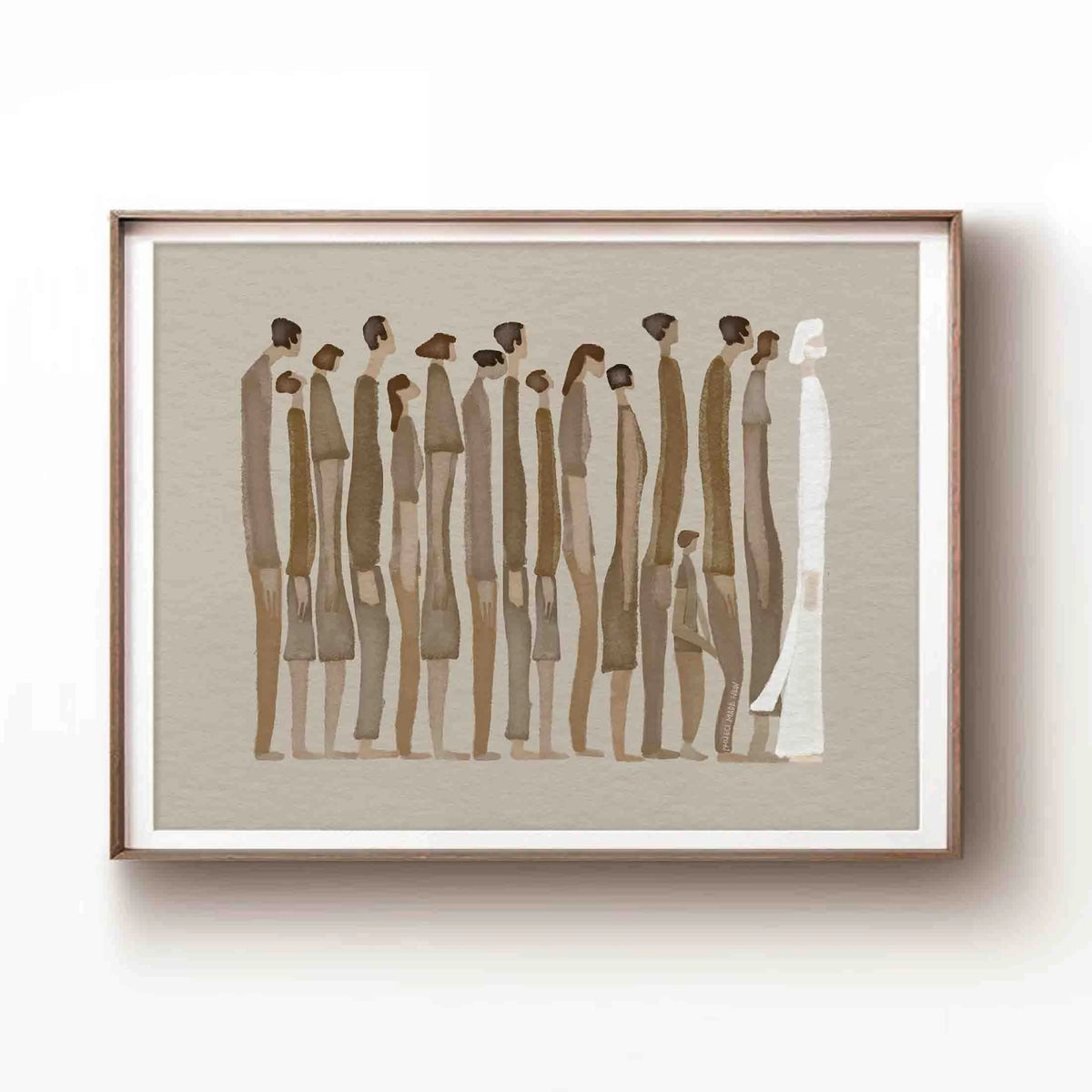 Follow Christ Landscape (Brown) - Digital Download