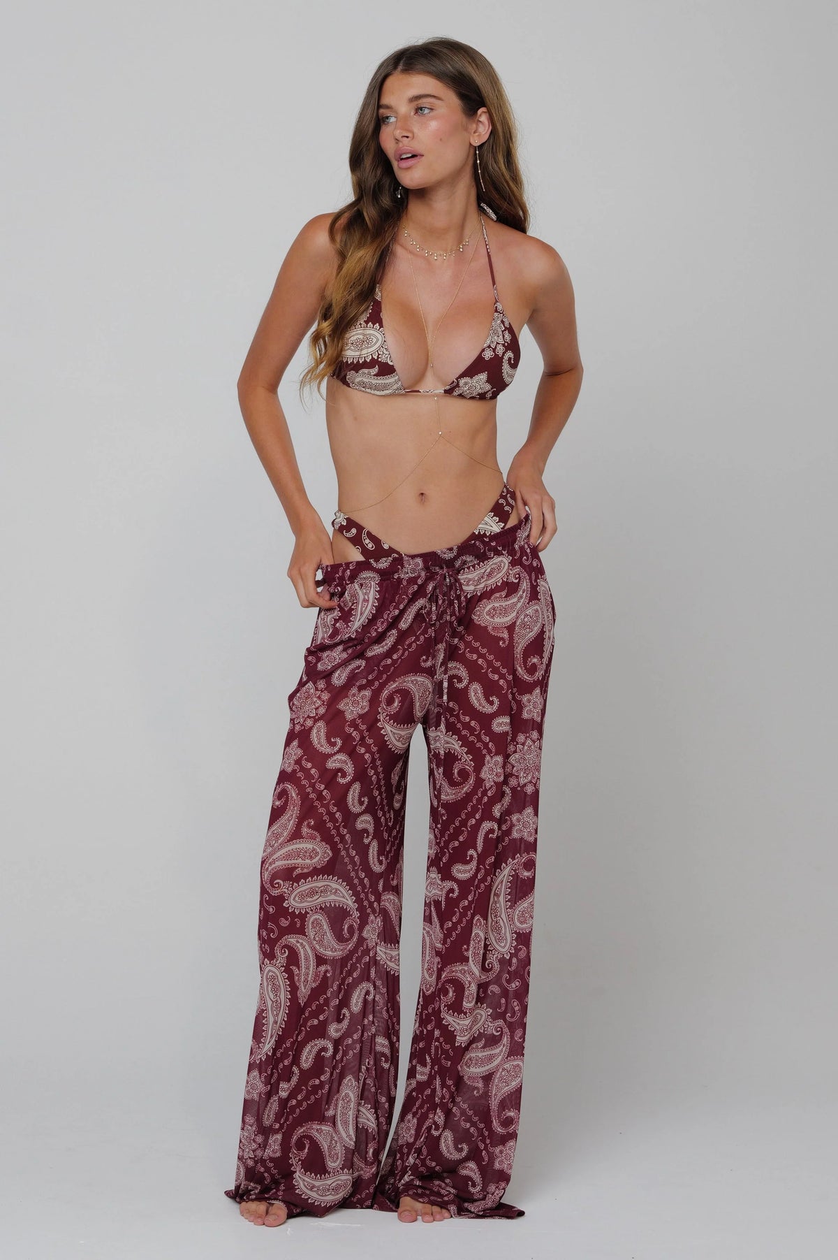 Sheveta Chase Mesh Pant in Bronco