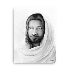 Prince of Peace (Black and White) (Isaiah 9:6) - Canvas