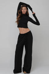 Sheveta Ida Top Second Skin in Black