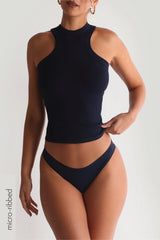 Sheveta The Dual Frame Tank Top - Navy