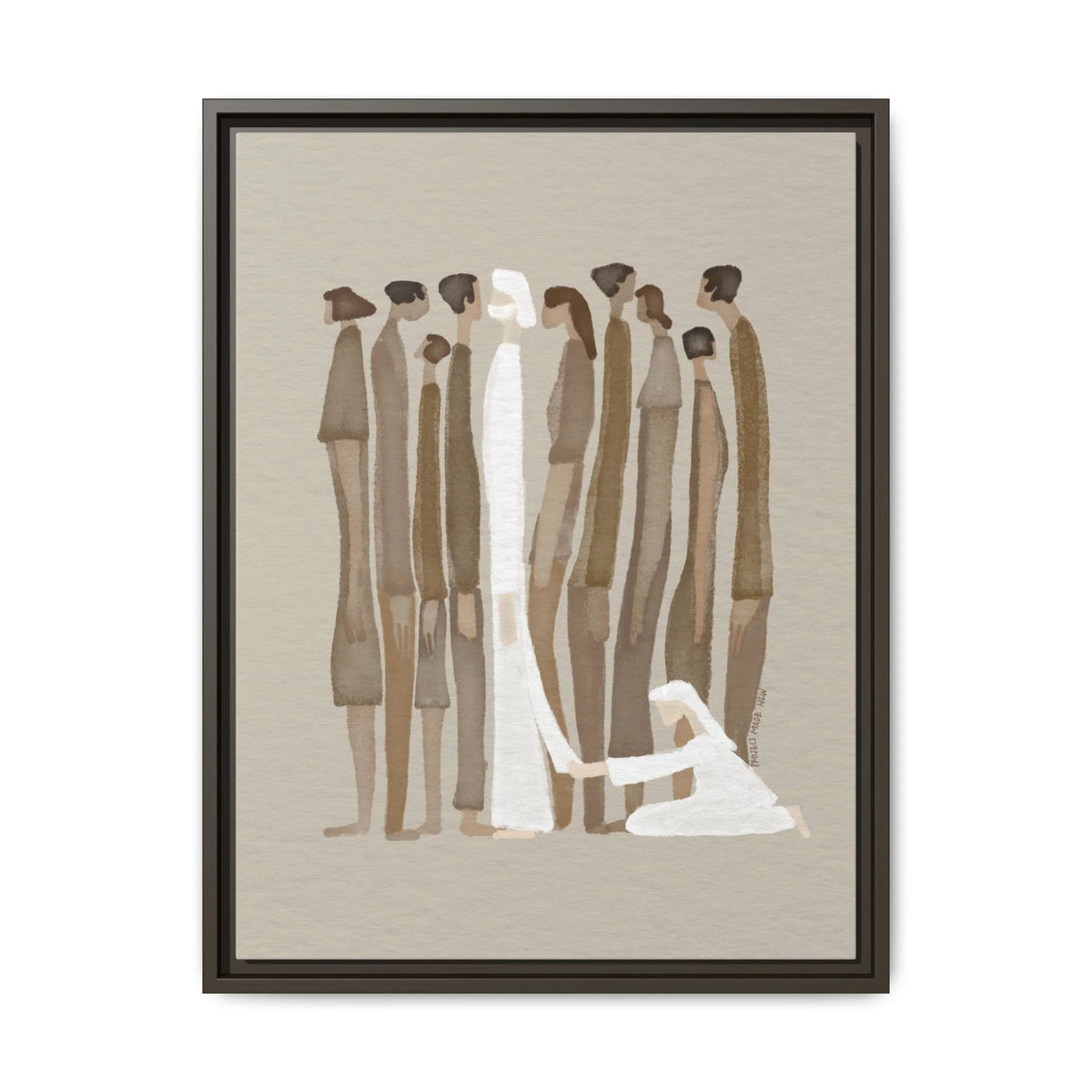 Woman Touches Jesus - Canvas