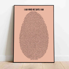 Fingerprint 70 Bible Verses on Identity - Poster